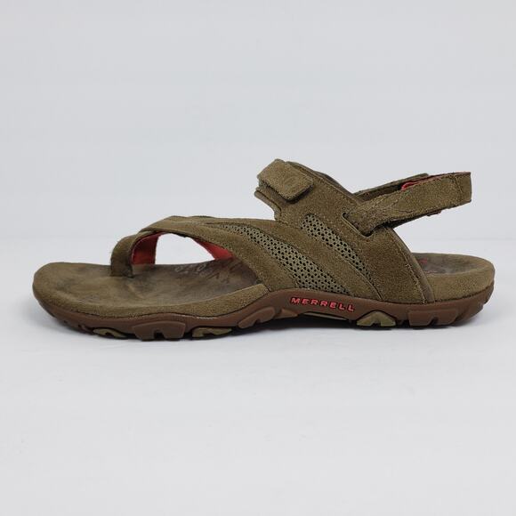 Merrell Kangaroo Sport Womens Size 8 Brown Suede Outdoors Sandals J598000 - Picture 3 of 11